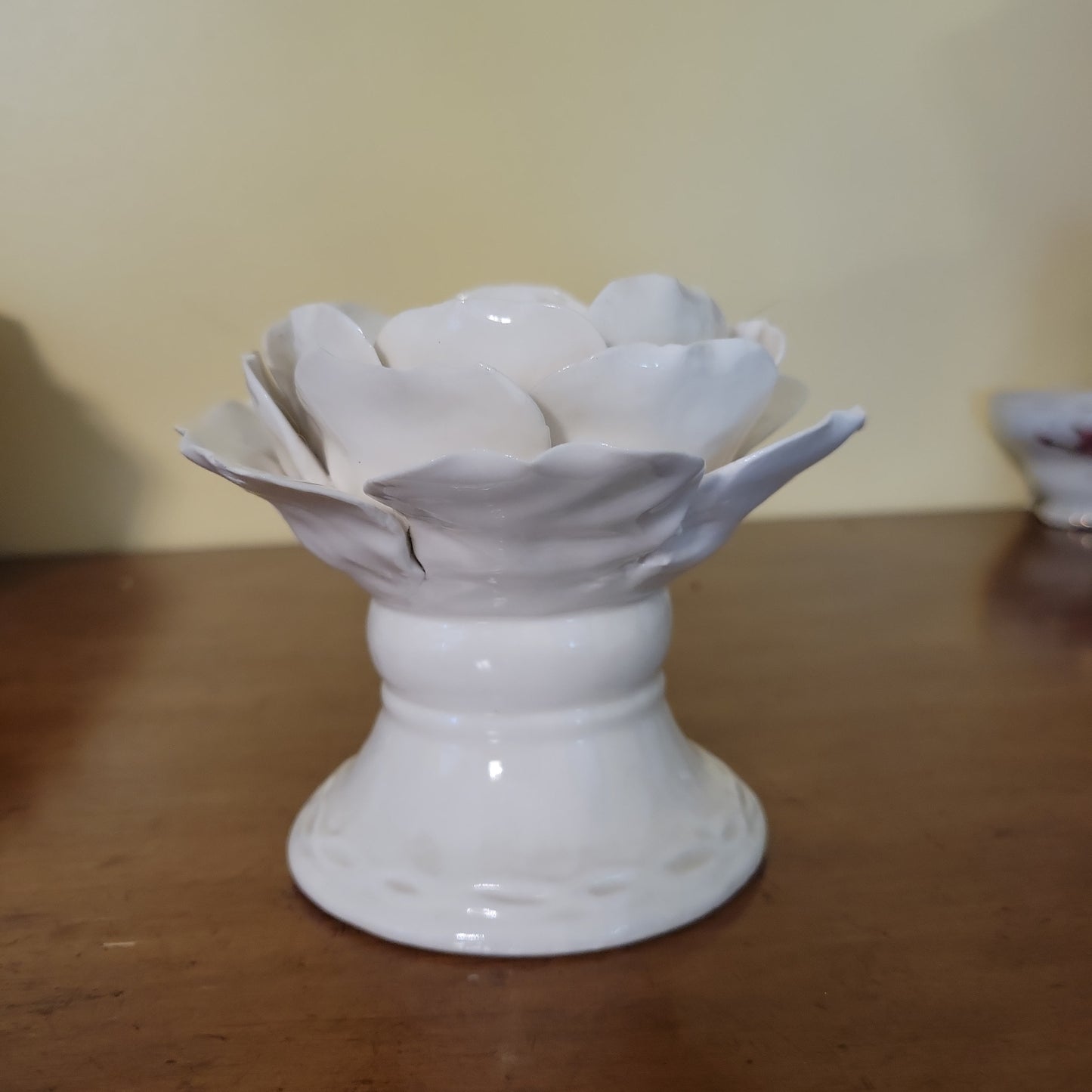 White Floral Container