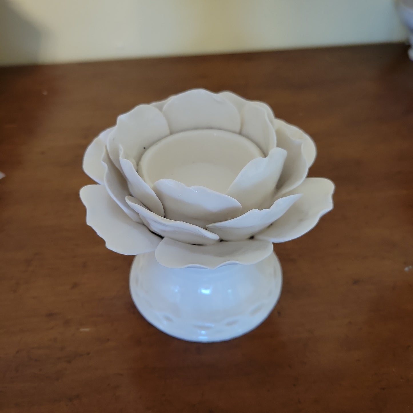 White Floral Container
