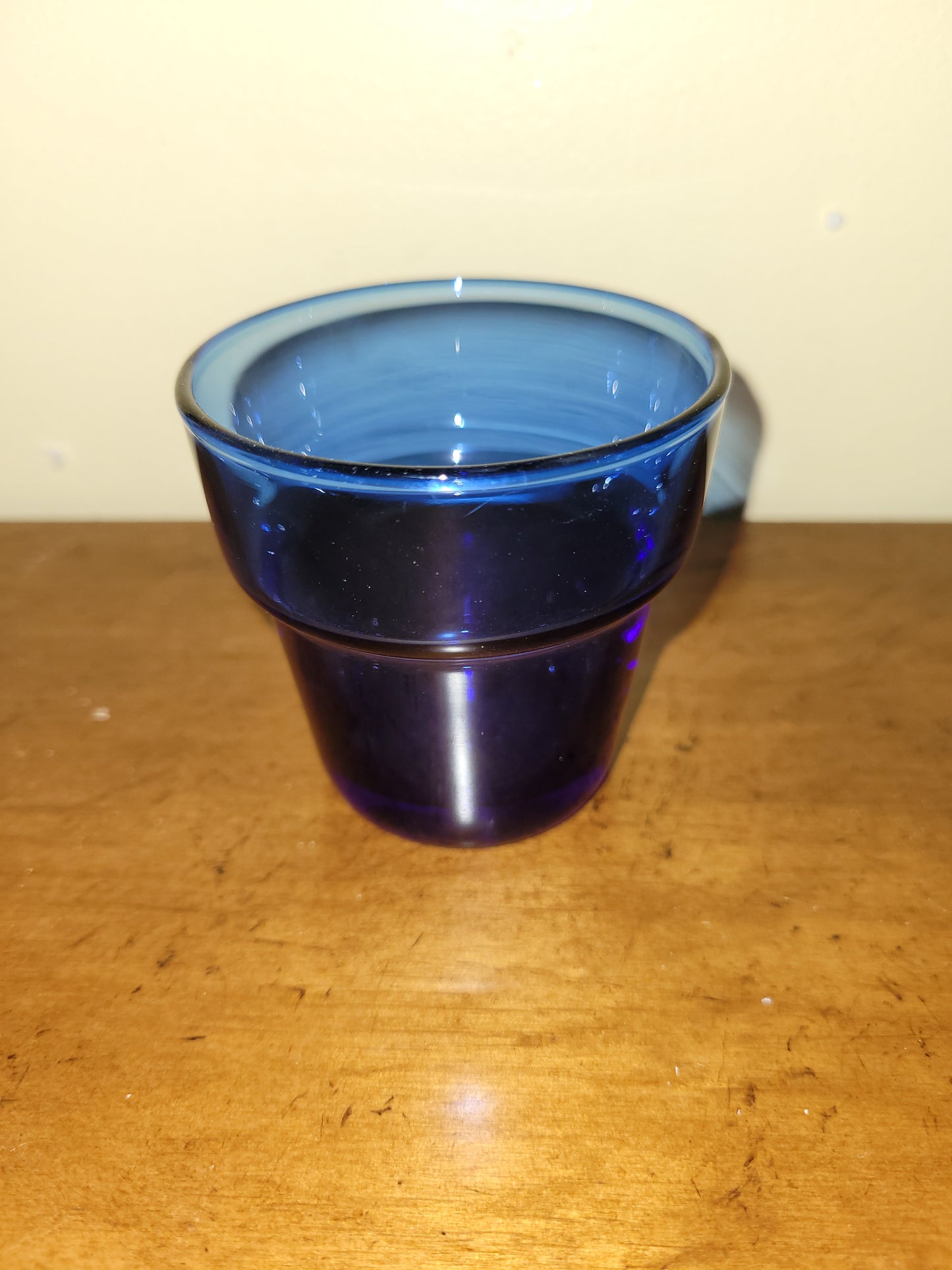Blue Votive Container