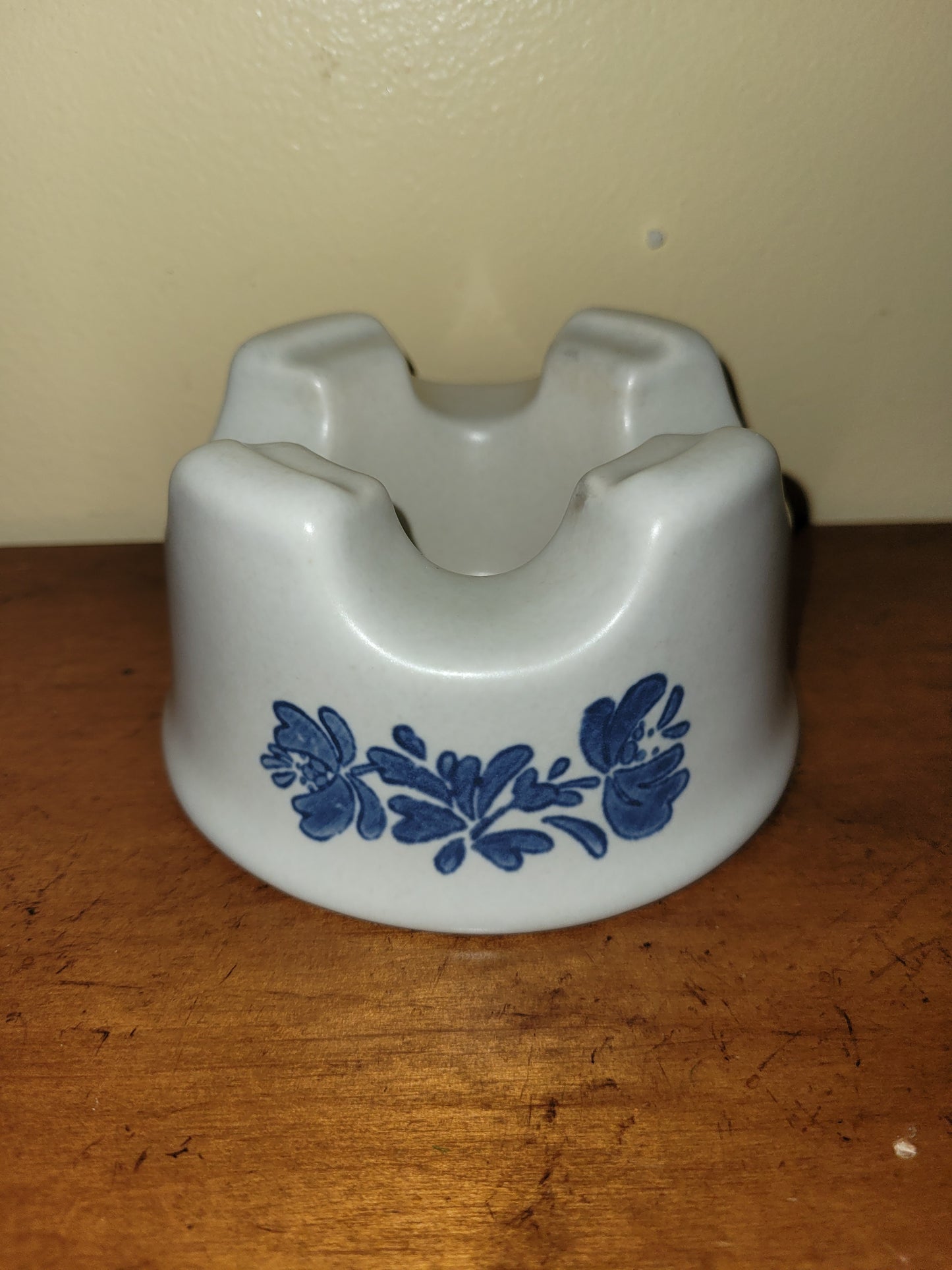 Upcycled Cream Blue Container