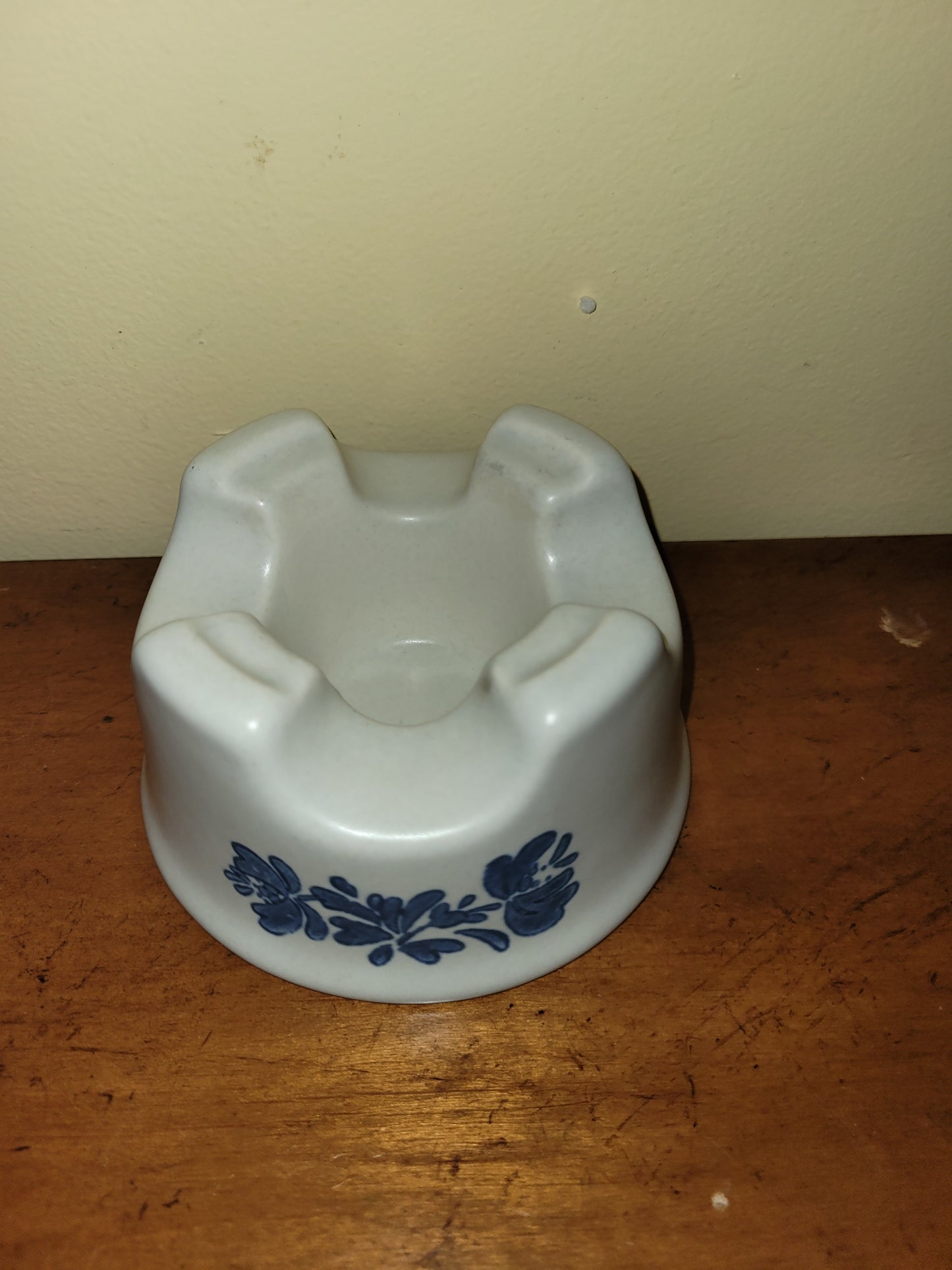 Upcycled Cream Blue Container