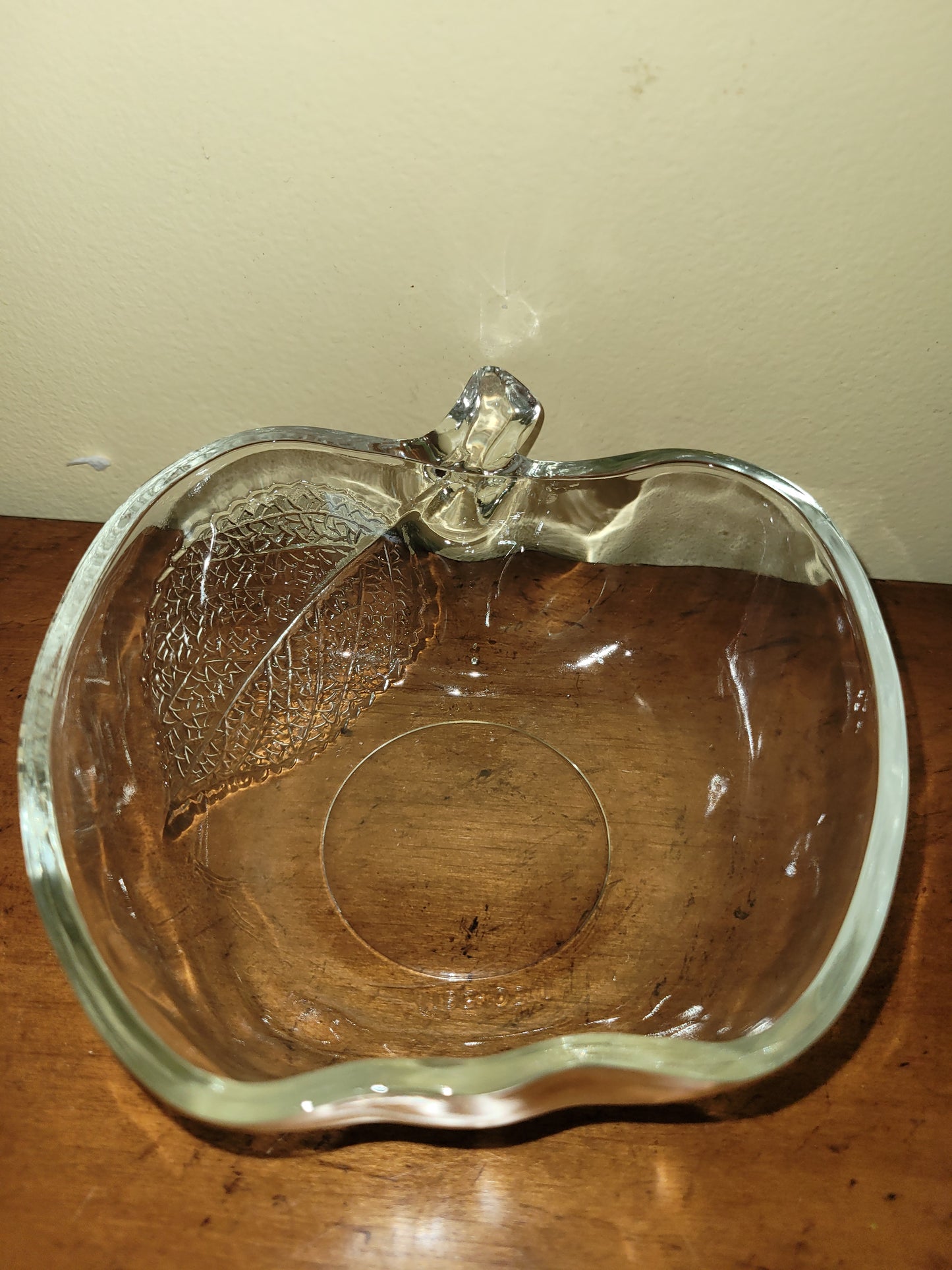 Clear Apple Shaped Container