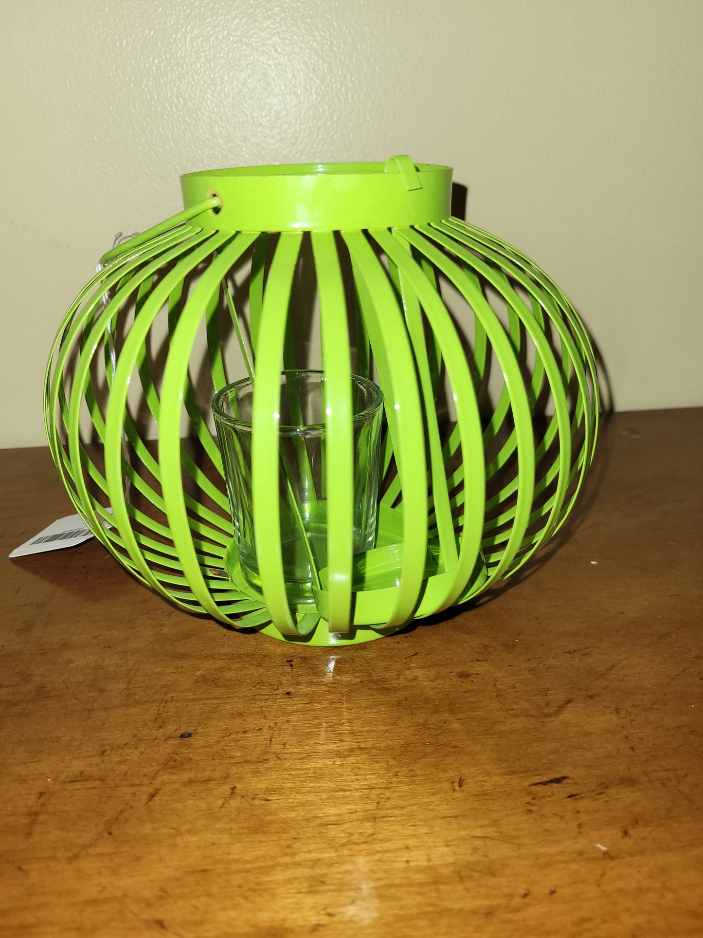 Green Metal Lantern Container