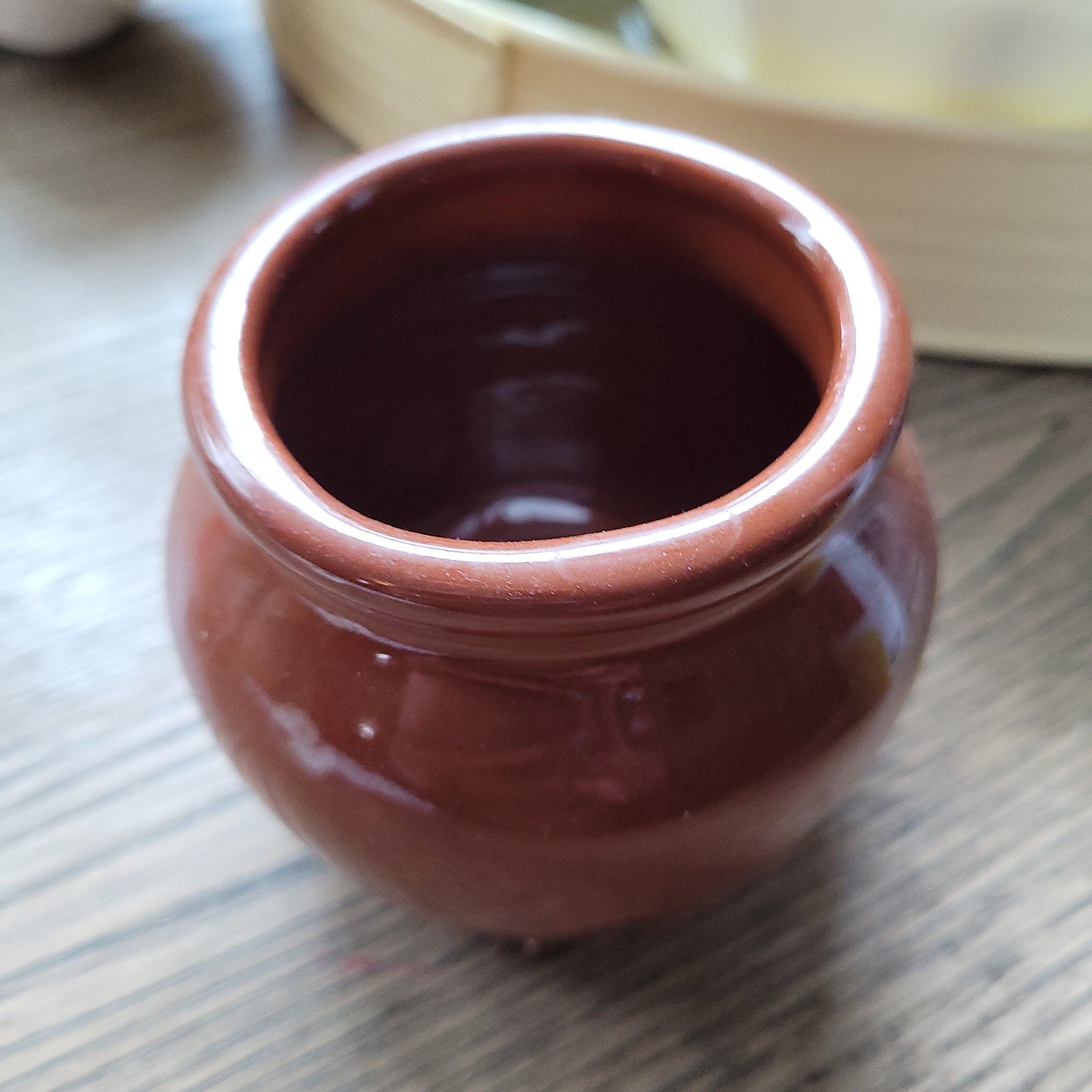 Brown Ceramic Mini Pot