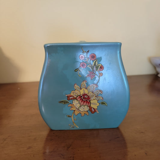Blue Green Ceramic Vase