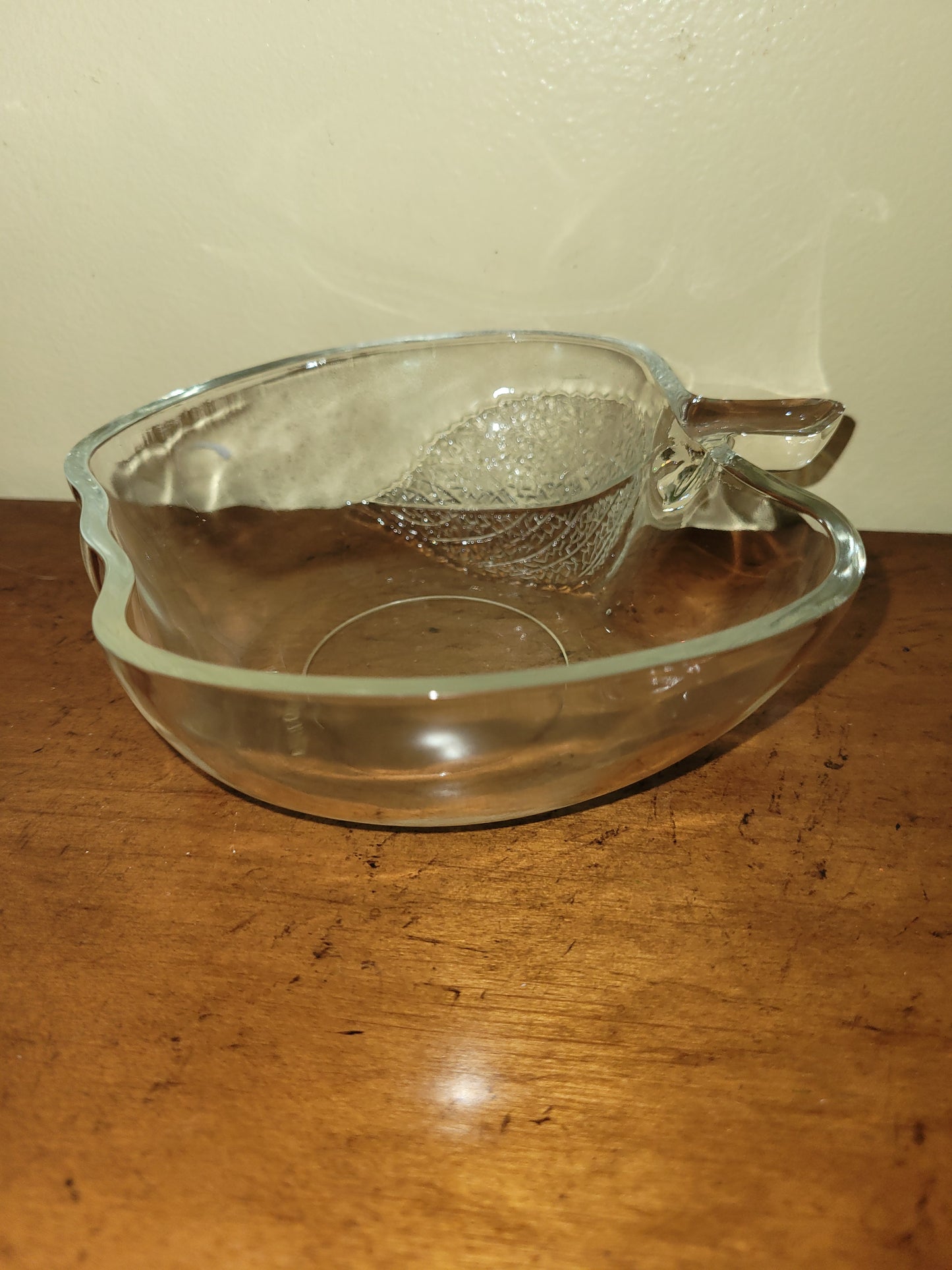 Clear Apple Shaped Container