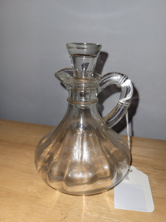Clear Glass pitcher with Stopper