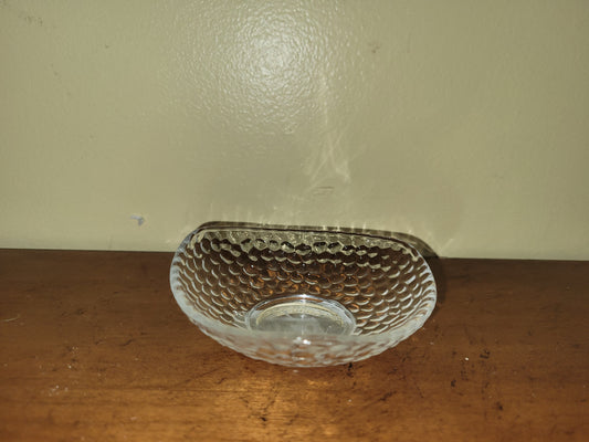Clear Glass Bubble Dish